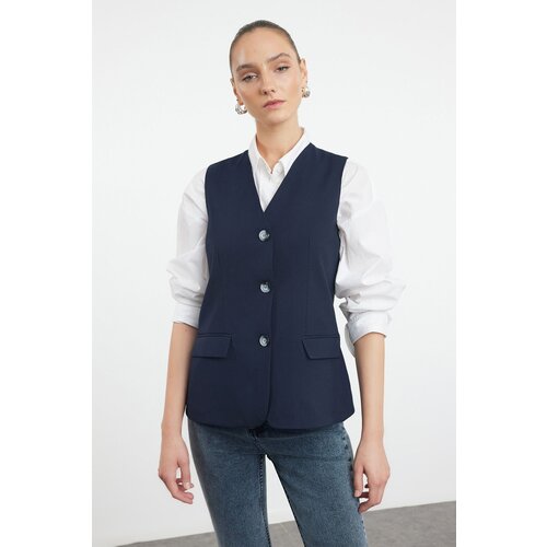 Trendyol Navy Blue Regular Vest Slike