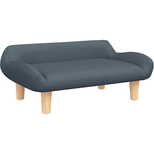  Krevet za pse tamnosivi 70x40x24 cm od tkanine Slike