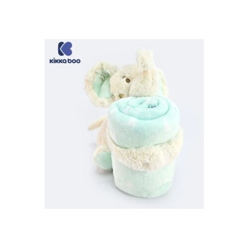 Kikka Boo ćebence za bebe sa plišanom igračkom 70×100 elephant time Slike