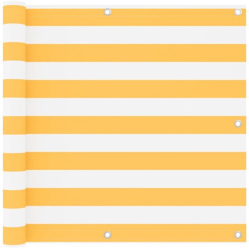 Balkonski zastor bijelo-žuti 90 x 400 cm od tkanine Oxford Cijene