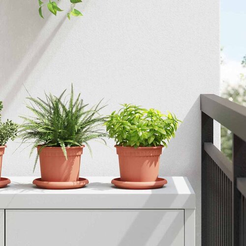  Okrugla saksija za cveće 24 pcs Crvena cigla &Oslash; 12,5 x 10 cm Cijene