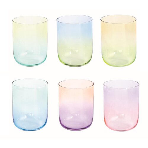 Easy Life Set kozarec za vodo, sok Rainbow 390ml / 6 kos / steklo, (21317755) Cene