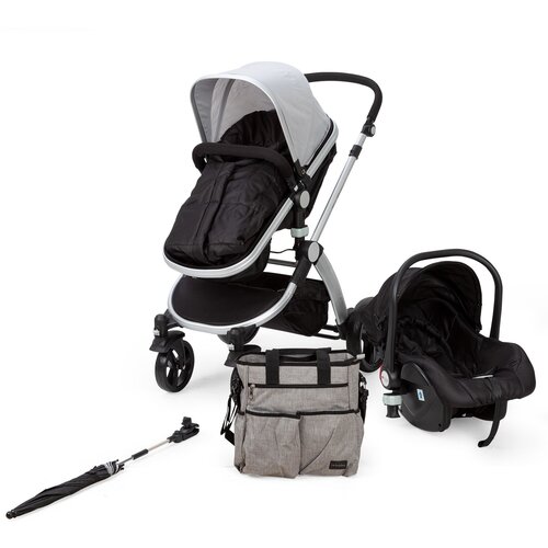Babify Go Baby Neo 3 v 1, otro&amp;scaron;ki voziček, &amp;scaron;portni voziček, avtosedež, R44/04, skupina 0+, 5-točkovni varnostni pasovi Slike
