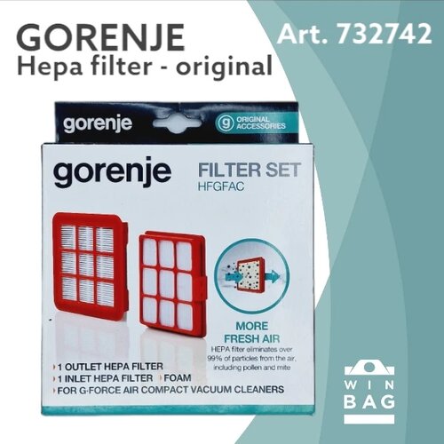  komplet filtera za gorenje 732742 - VC1901 - g-force air compact usisivača Cene
