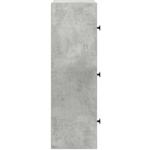  Regal za knjige boja betona 40x24x77 cm konstruirano drvo Slike