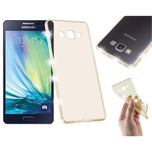 Cadorabo CARE, združljiv s Samsungom v prozornem zlatih - za&amp;scaron;čitni pokrov iz fleksibilnega silikona TPU v oblikovanju nosoroga, (20588571) Slike