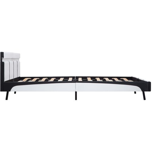  Okvir za krevet od umjetne kože LED bijeli 180 x 200 cm Slike