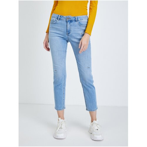 Orsay Light Blue Straight Fit Jeans - Women Cene