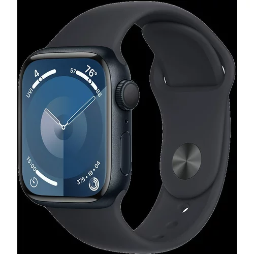 Apple Watch S9 GPS 41mm Midnight Alu Case w Midnight Sport Band – M/L