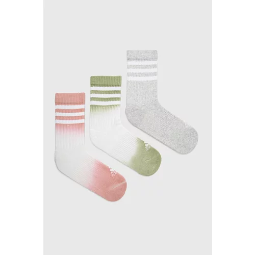 Adidas Čarape (3-pack) za žene, boja: siva