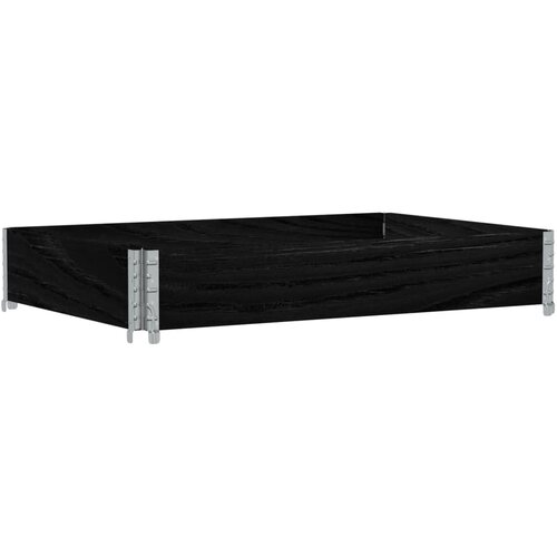  Vrtni sadilica crna 120 x 80 cm od masivne borovine Slike