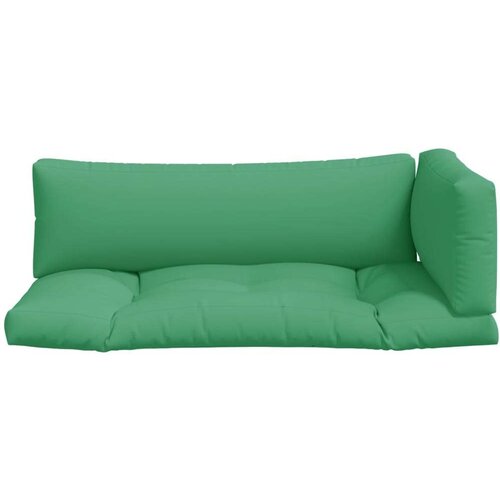  Jastuci za palete 3 kom zeleni od tkanine - Zelena 3 Slike