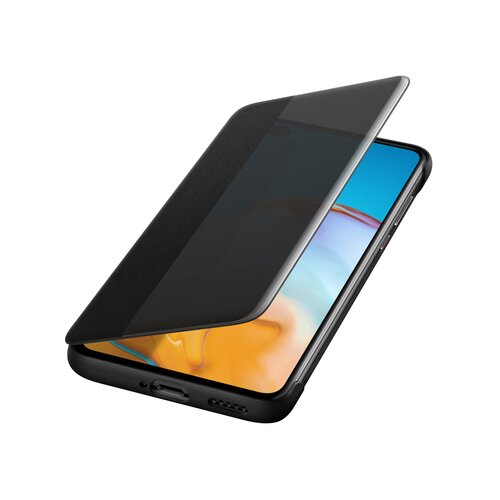 Huawei Original preklopna torbica smart view za p40 črna z okenčkom Slike