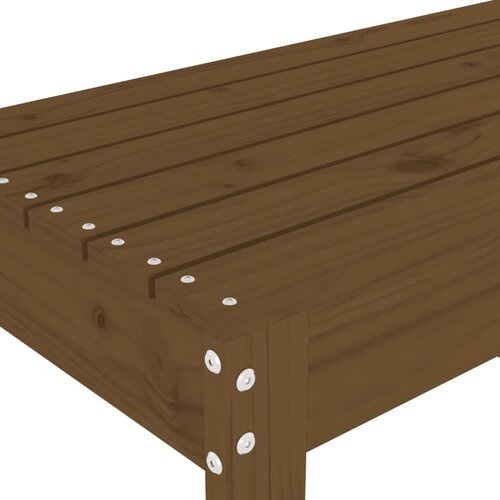  Vrtna klupa boja meda 110 x 38 x 45 cm od masivne borovine Slike