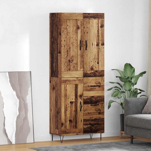  Highboard Staro drvo 69,5 x 34 x 180 cm Konstruirano drvo Cijene