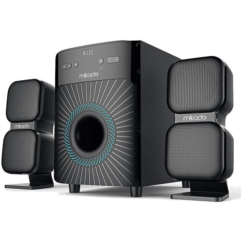 Mikado Zvučnici 2.1 gaming MD-360BT 2 1 38W BT/AUX/USB/FM/LED Display Multimedia Speaker, 36904 Slike