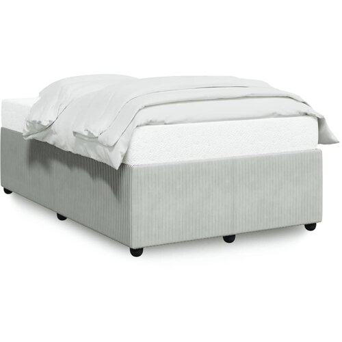 vidaXL Okvir kreveta svjetlosivi 120 x 190 cm baršunasti Cijene