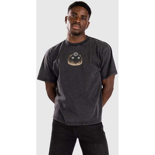 A-Lab Reboot Cat Boxy T-shirt vintage black Slike