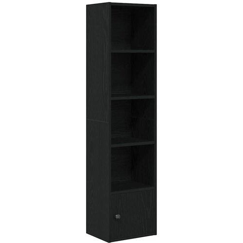 Maison Chic Knjižna omara - Knjižni regal črna hrast 31x24x127 cm inženirski les, (21725585) Slike