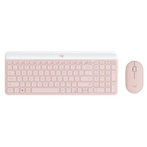 Logitech Set tastatura i miš MK470 roze Slike
