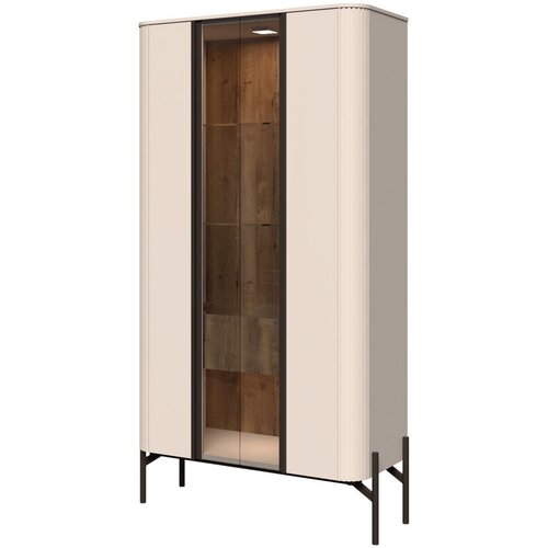 Jela Vitrina Rondo V2KS/RO, 94x180x40cm, Bež Cene