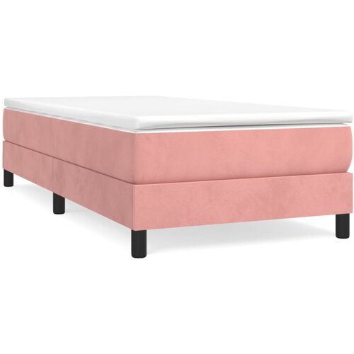 VidaXL Box spring posteljni okvir roza 90x190 cm žamet, (20684736) Slike