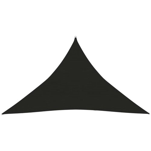 vidaXL Senčno jadro 160 g/m² črno 3,5x3,5x4,9 m HDPE Cene