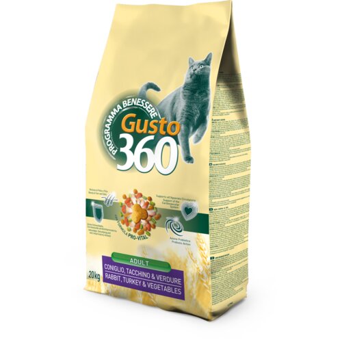 Pet360 Gusto Suva hrana za mačke, Zečetina i ćuretina, 20 kg Cene