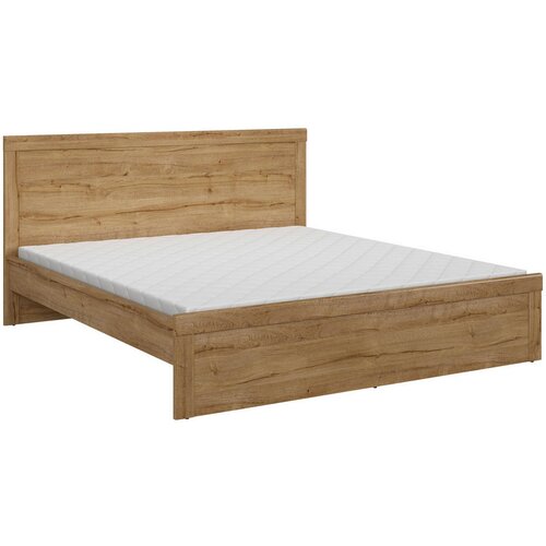 MID.YOU postelja 180 cm x 200 cm , leseni material barve hrasta Slike