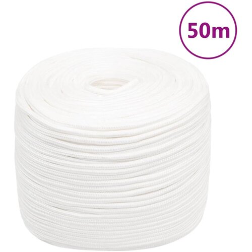 vidaXL Vrv za čoln popolnoma bela 6 mm 50 m polipropilen Cene