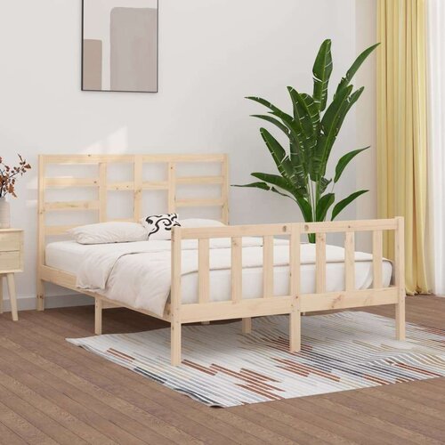  Posteljni okvir iz trdne borovine 160x200 cm, (20684250) Slike