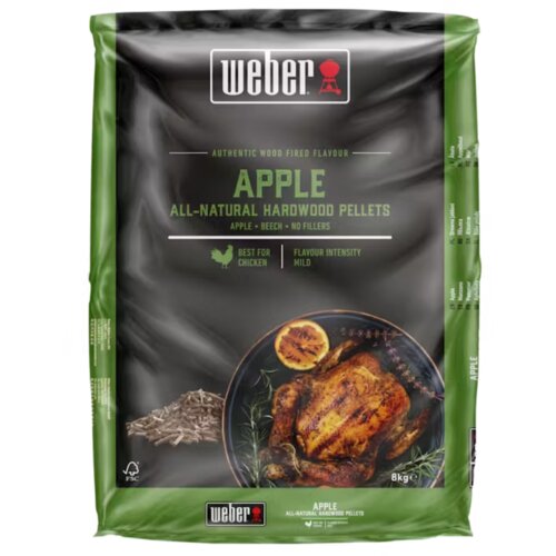 Weber Lesni peleti - Jablana, 8 kg Slike