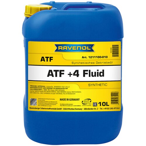 RAVENOL Ulje za automatski menjač ATF ATF+4 Fluid, 10L Cene