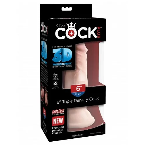 King Cock Dildo Plus 3D 6, 15cm