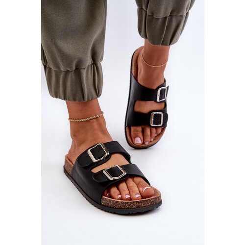 Boto FG2 Women's Sandals with Buckles Black Oliena Cene