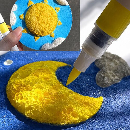  3D Painting Paper DIY Wood Pulp Discs 20 Pcs 6cm Slike