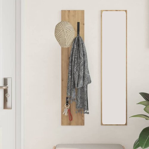  Vje&amp;scaron;alica za kapute na zidu Umjetnički hrast 20 x 1,5 x 100 cm Slike