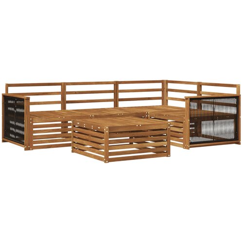vidaXL Zunanja garnitura za sedenje 5 pcs Naravna Masiven les akacije, (5000270418) Cene