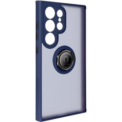 AVIZAR Ovitek za Samsung Galaxy S24 Ultra Metal Ring Stand Funkcija, Modra noč, (5000010900) Cene