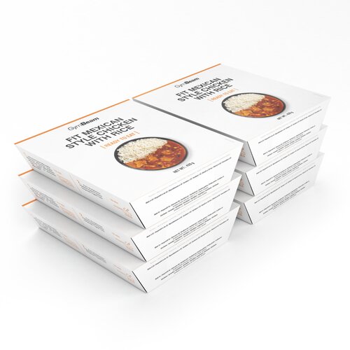 GymBeam FIT Ready to eat Piletina s rižom na meksički način Slike