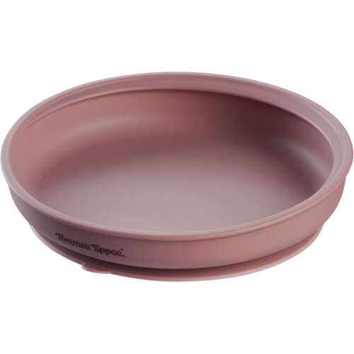 Tommee Tippee EasiStick&amp;trade; Silicone Weaning Plate krožnik s priseskom 4m+ Pink 1 kos Slike