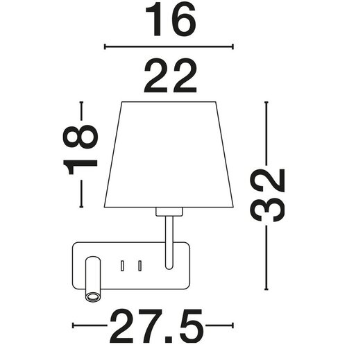 Nova Luce Bijela/mat crna zidna lampa aluminijska sa savitljivom konstrukcijom Savona &amp;ndash; Slike