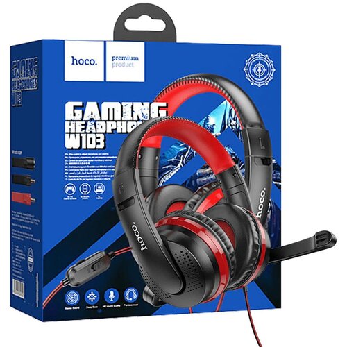 Hoco Slušalice sa mikrofonom, gaming, 3.5 mm / USB, crvena – W103 Magic tour Cijene