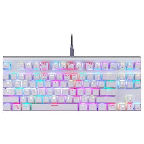 Motospeed CK101 RGB mehanička gaming tipkovnica bijela, UK layout Slike
