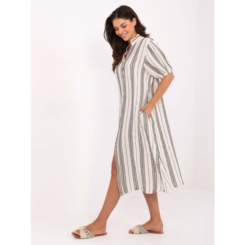 Och Bella Dress-TW-SK-BI-2451.84-white-black Slike