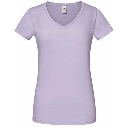 Fruit Of The Loom Lavender Women's T-shirt Iconic Vneck Cene