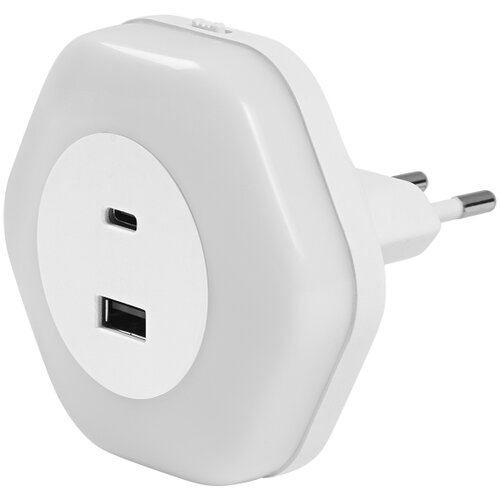 Osram LED noćno svetlo za utičnicu sa USB LUNETTA LED/15W/230V Slike