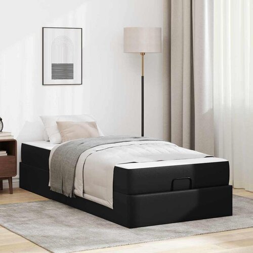 vidaXL Okvir kreveta s madracem Ostalo Crna 90 x 200 cm Cene