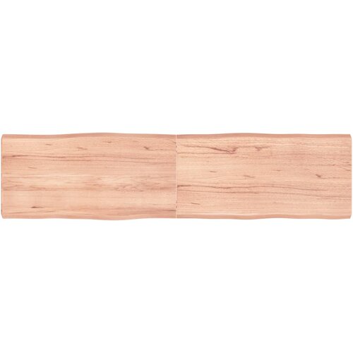 vidaXL Stolna ploča svjetlosmeđa 160x40x(2-6) cm obrađena hrastovina Cijene