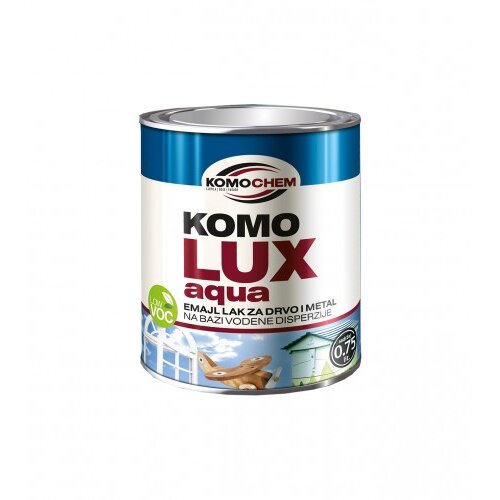 KOMOCHEM Boja emajl aqua za drvo i metal 0,75l crna Slike